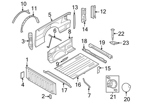 Ford F-150 Truck Bed Panel (Rear). 8 FOOT STYLESIDE BOX - 9L3Z9927841A | Sheehy Ford Lincoln ...