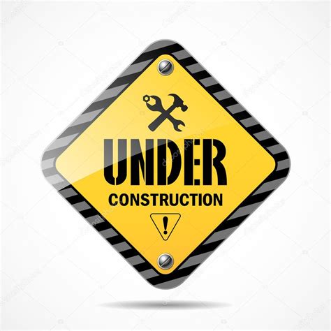 Under construction sign background — Stock Vector © Sarunyu_foto #11613499