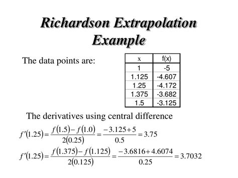 PPT - Lecture 18 - Numerical Differentiation PowerPoint Presentation, free download - ID:6354339