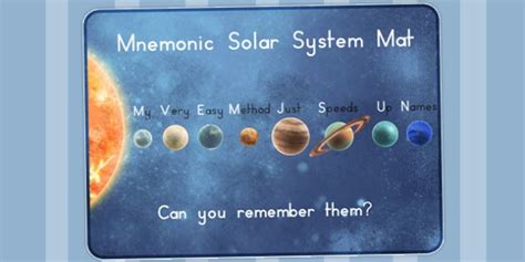 Solar System Planets Mnemonics