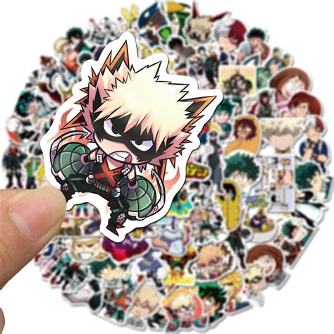 Buy Sticker 100pcs Cool Anime Stickers for Computers Laptop Skateboard ...