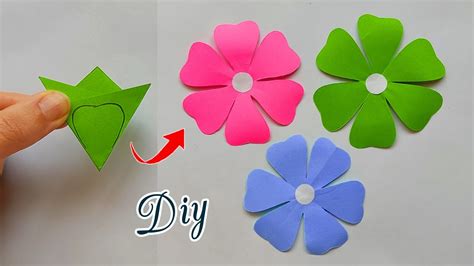 How To Make Paper Flower Very Easy 🌸| DIY Origami Flower Craft - YouTube