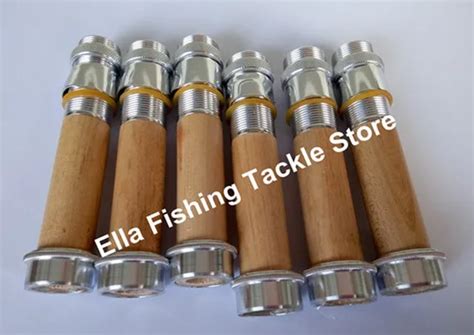 FLY REEL SEAT Aluminum + wood Fishing rod Reel Seat 16# Fishing Rod building reel seat DIY-in ...