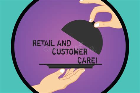 Handwriting Text Retail And Customer Care. Concept Meaning Shopping Assistance Store Helping ...