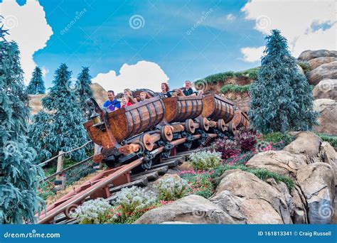 Seven Dwarfs Mine Train Ride at the Magic Kingdom Editorial Photo ...