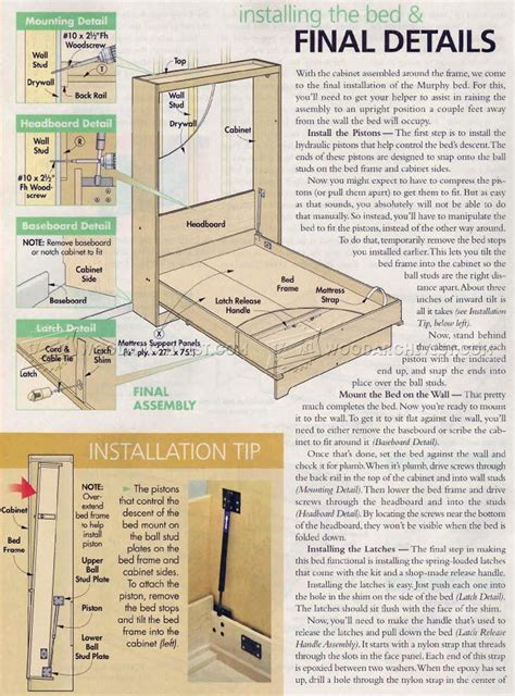 Murphy Bed Plans • WoodArchivist