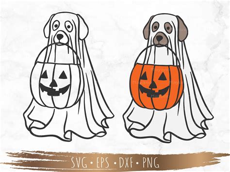 Cute Ghost Dog Svg Spooky Season Svg Halloween Svg Files - Etsy