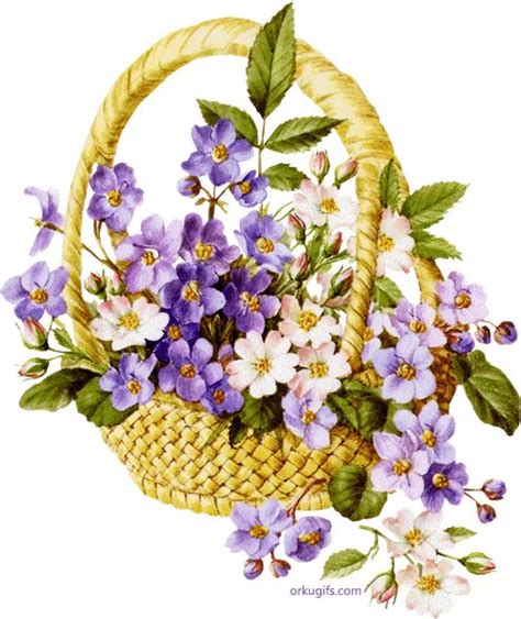 Basket of Beautiful Flowers - Floral Prints and E-Cards