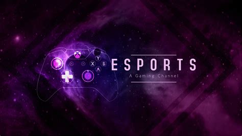 Esports YouTube gaming cover art template design. | Youtube channel art, Channel art, Youtube ...