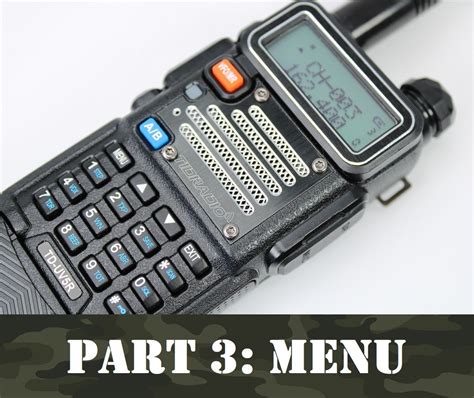 The Ham Radio Guide: Navigating the UV-5R Menu