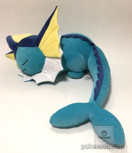 Pokemon Center 2017 Eevee Collection Campaign Vaporeon Sleeping Large Size Plush Toy