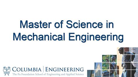 Master of Science in Mechanical Engineering - YouTube