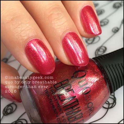 ORLY BREATHABLE NAIL POLISH BY QUO SWATCHES AND REVIEW | Beautygeeks | Nail polish, Orly ...