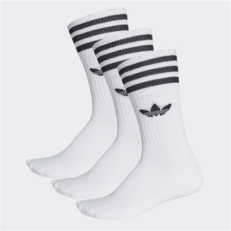 adidas Originals Mid-Cut Crew Socks |White| DX9091