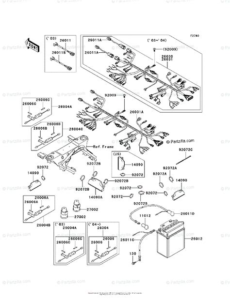 Kawasaki ATV 2003 OEM Parts Diagram for Chassis Electrical Equipment ...