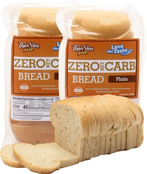 Buy Keto Bread, Low Carb Bread, Zero Net Carbs, Soy Free, Taste Guaranteed - Plain (Pack of 2 ...