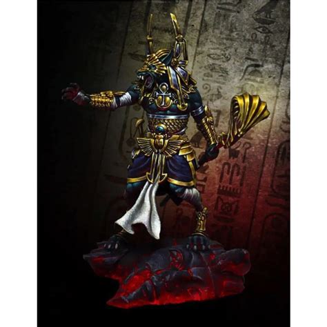 1/24 Resin Model Kit Anubis Ancient Egyptian God Fantasy Unpainted ...