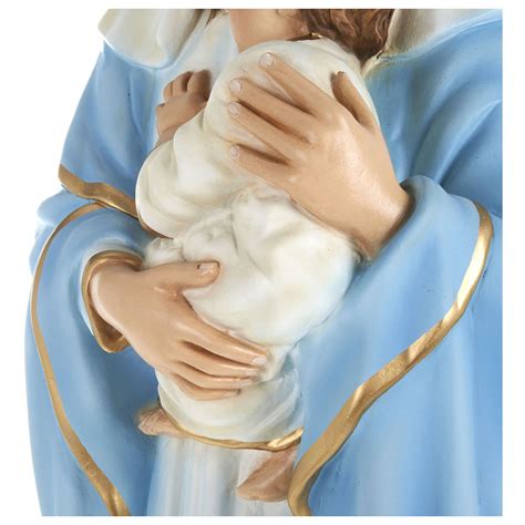 Statue of the Virgin Mary holding Baby Jesus in fibreglass | online sales on HOLYART.co.uk