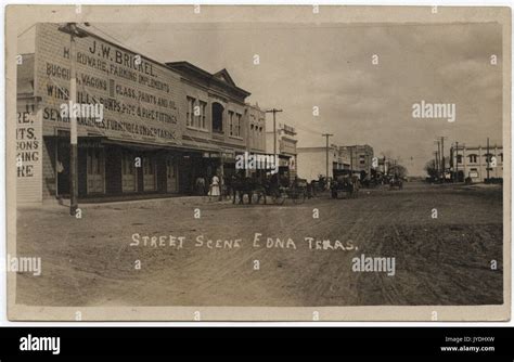 Street Scene, Edna, Texas Stock Photo - Alamy