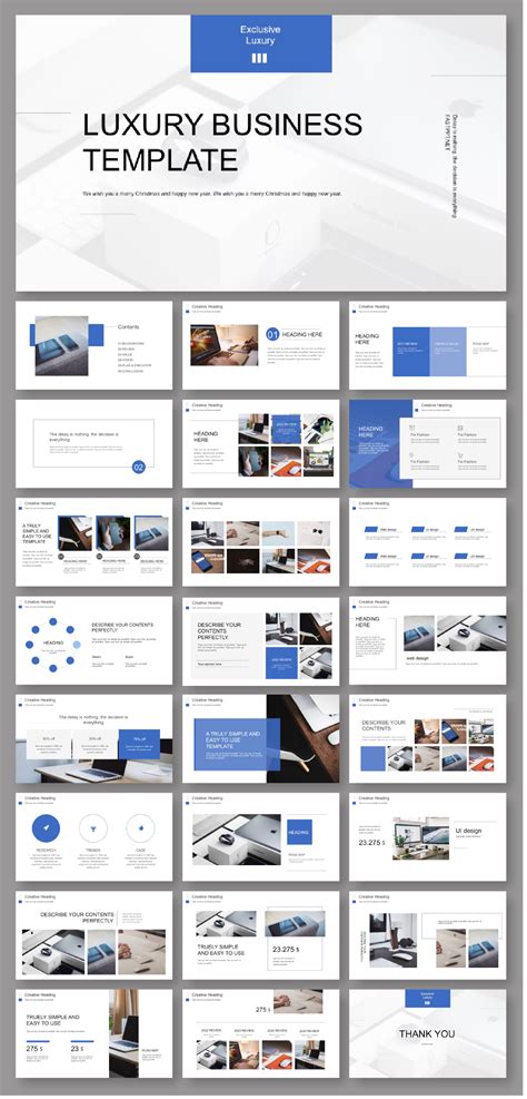 Business Plan Blue PowerPoint Template – Original and high quality Pow… | Business presentation ...