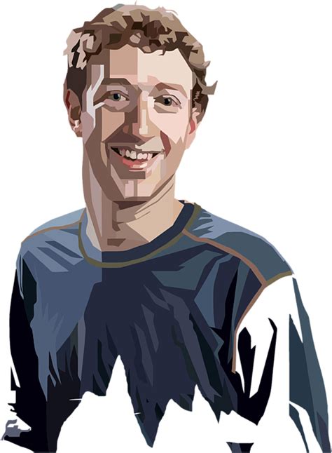 Pop Art Mark Zuckerberg Portrait Png