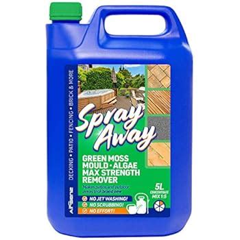 AIRSENZ Garden Moss Remover Spray Away for Hard Outdoor Surfaces (5L): Amazon.co.uk: Garden ...