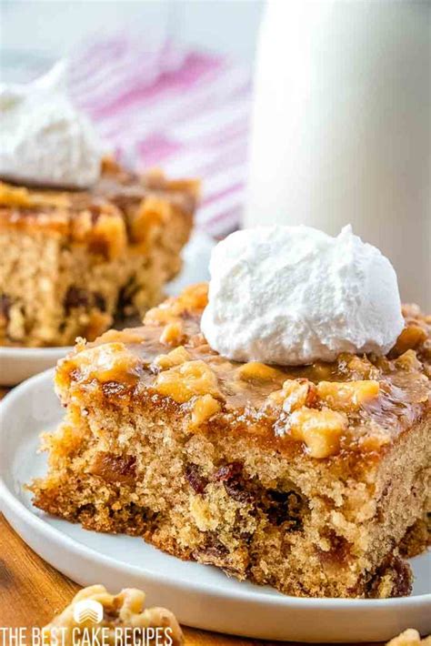 Date and Walnut Cake {Cake with Broiled Topping} The Best Cake Recipes