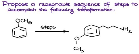 18. Synthesis of an Amine from Anisole — Organic Chemistry Tutor