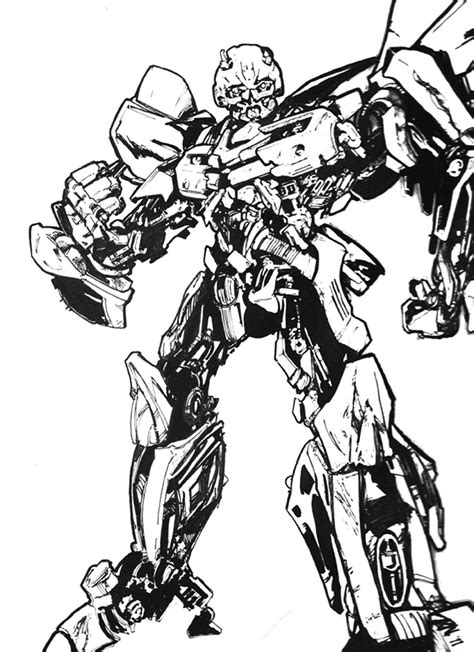 Transformers Bumblebee Drawing at GetDrawings | Free download