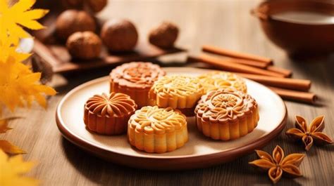 Premium AI Image | Traditional Chinese food MidAutumn Festival moon cake