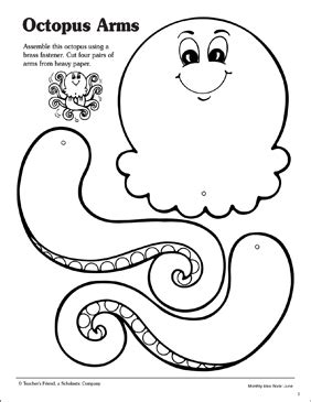 octopus printable template free printable papercraft - octopus coloring pages preschool and ...