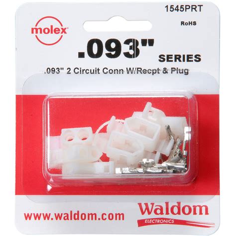 Molex 2-Pin Connector Kit 0.093" 3 Sets