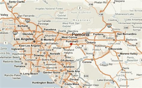 Pomona California Map