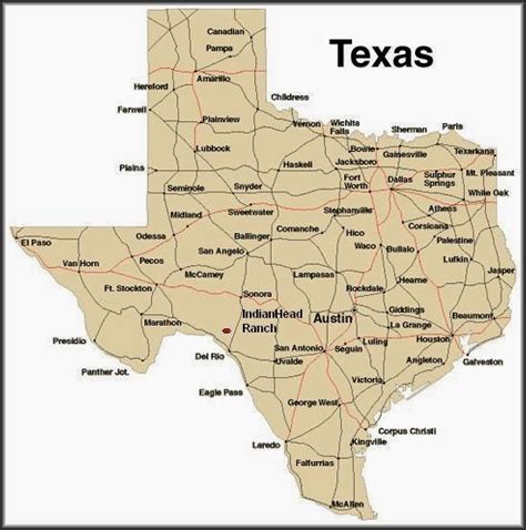 Map of Austin Cty Location in Texas | Texas Map with Cities and Counties Printables