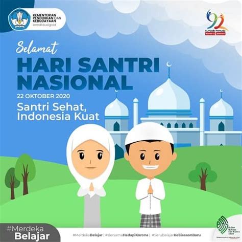 11 Contoh Poster Hari Santri Nasional yang Mudah - BROONET