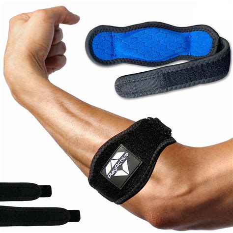 Buy Tennis Elbow Brace (2+2 Pack) for Tendonitis - Best Tennis & Golfer's Elbow Strap Band with ...