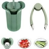 Strawberry Huller Stem Remover Stainless Steel Tomato Stem Corer Melon ...