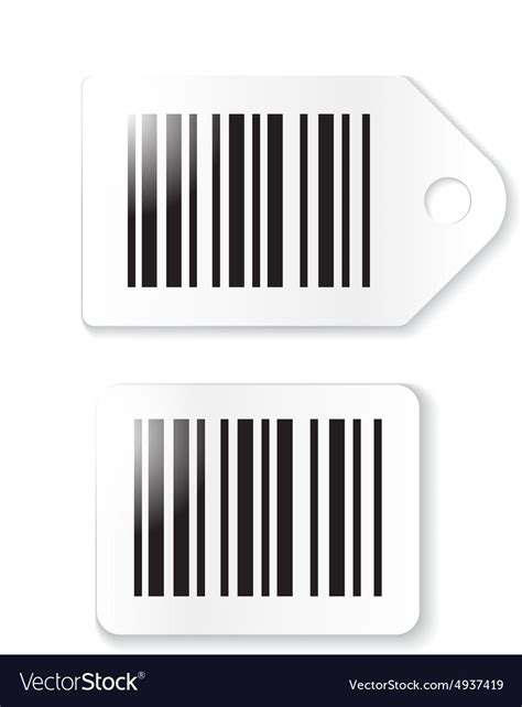 Barcode stickers labels Royalty Free Vector Image