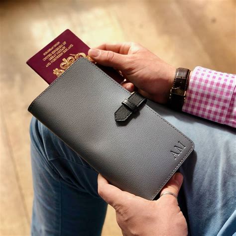 Personalised Leather Travel Wallet By BeGolden | notonthehighstreet.com