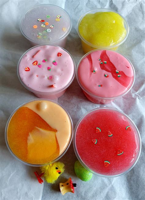 Fruity Slime Bundle 6 X 4oz Slimes. Now With FREE BONUS 3oz - Etsy UK