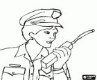 A police officer, Mr. Plod coloring page printable game