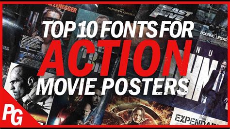 Top 10 Fonts Used in Action Movie Posters - YouTube