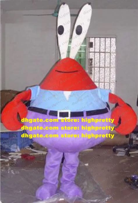 Mr. Krabs Mascot Costume Adult Cartoon Character Outfit Suit Image ...