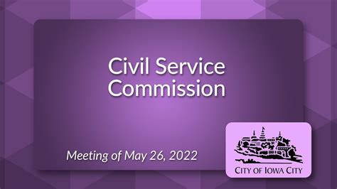 Civil Service Commission Meeting of May 26, 2022 - YouTube