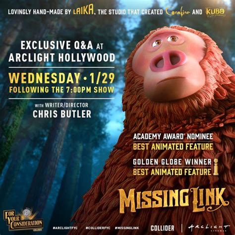 Laika’s Missing Link Joins Collider’s FYC Screening Series at Arclight