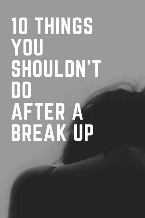 Break-ups are difficult for all of us, whether you have been together for a short time or a ...