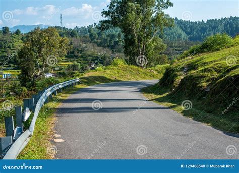 Road in Himalayas stock photo. Image of base, road, away - 129468540