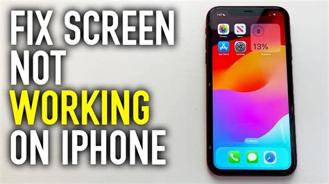 How To Fix iPhone Touch Screen Not Responding - YouTube