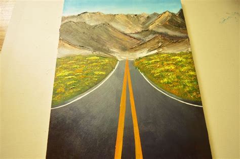 Country Road Painting |Easy Landscape Painting| Step by step painting| | Easy art ideas | Road ...