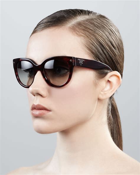 Lyst - Prada Cat-Eye Retro Rectangle Sunglasses